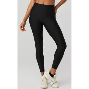Alo Airlift High-Waist 7/8 Corset Leggings Black Hi-Rise Waisted Tights Skinny L